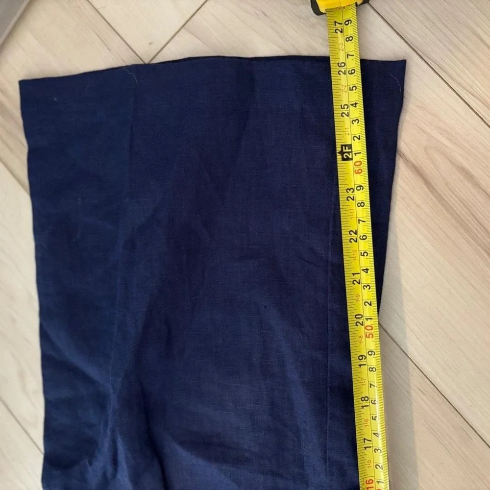 Reformation size 0 Blue Surplus Fabric Wide Leg Work‎ Career Pants Lightweight